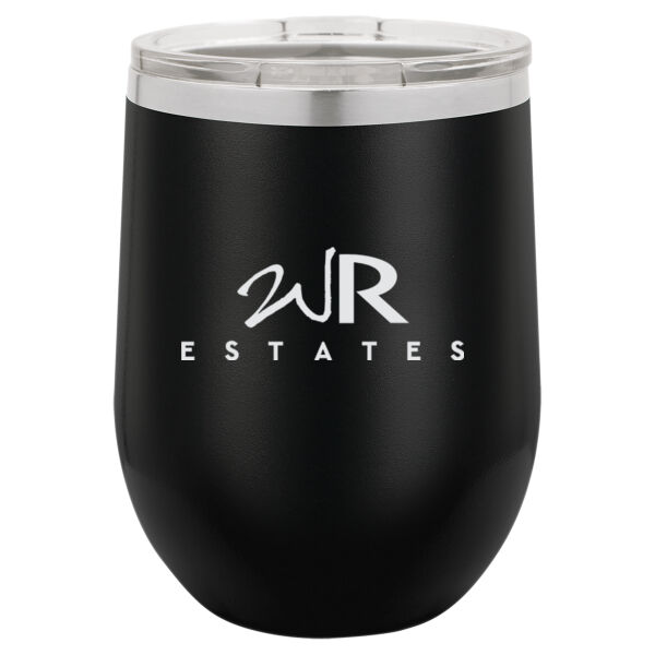   - 12 oz. Stainless Steel Stemless Wine Tumbler w/Lid Thumbnail